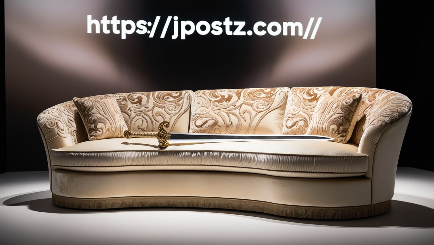Mylene Bouclé Curved Sofa
